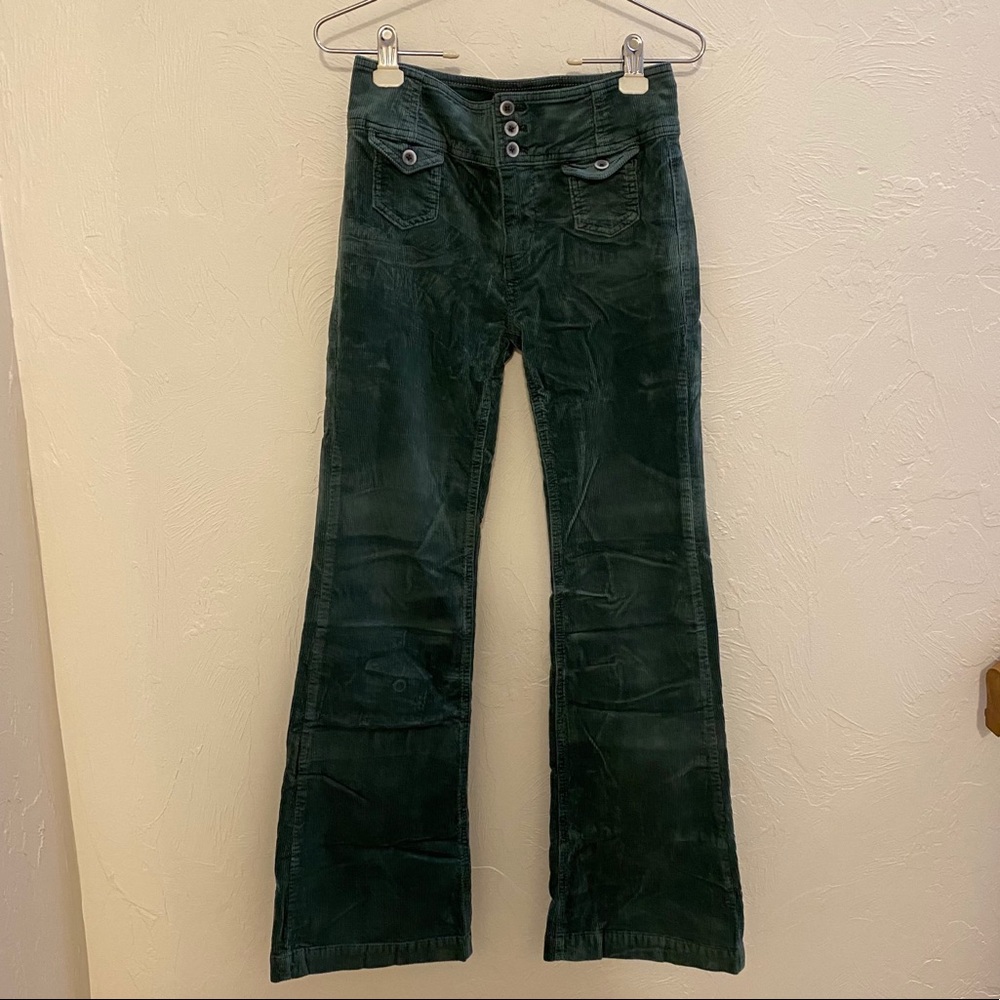 Green Anthropologie Corduroy Pants